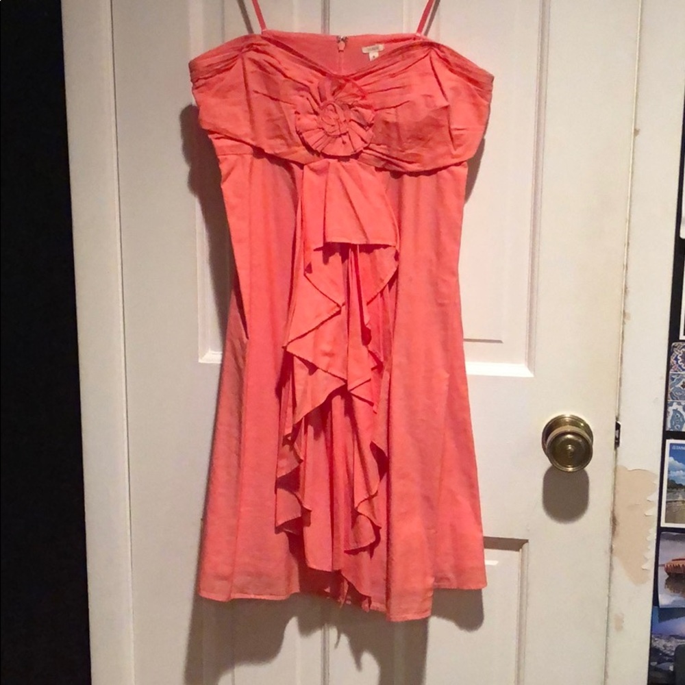 J. Crew Strapless Ruffle Dress